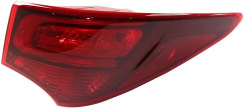 KarParts360 For Hyundai Santa Fe Sport 2017 2018 Tail Light Driver Side | Outer | Red Lens | ABS Plastic Housing Material | PMMA Plastic Lens Material | With Bulbs | Replacement For HY2804143 in Kuwait
