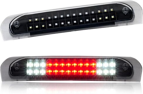Third Brake Light with Strobe Flash for 2007-2014 Chevy Tahoe/Suburban, GMC Yukon Xl, High Mount Rear Brake Lights for 04-07 Buick Rainier, Rear Cab Center Tail Lights (Black) in Saudi Arabia