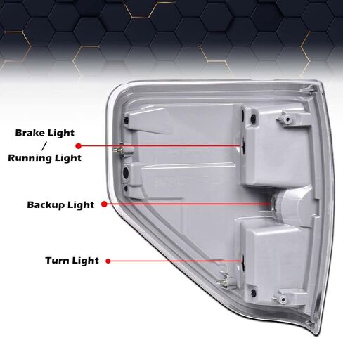 PIT66 Tail Lights,Compatible with 2009 2010 2011 2012 2013 2014 Ford F150 Tail Lamp Driver And Passenger Side Rear Lamp Brake Taillights Assembly Accessories in Kuwait