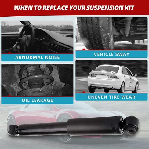 Rear Shock Conversion kit Air Spring Coil Spring for 2003-2011 Lincoln Town Car Ford Crown Victoria Mercury Grand Marquis Set of 2-90004 in Kuwait