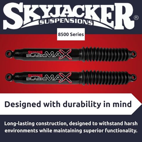 TrendsAuto Skyjacker Set of Front 8500 Black MAX Series Shock Absorbers fits 2011-2024 RAM 2500 4WD with a 0-2" Front Lift | Long Lasting | Enhanced Absorption and Reliability | TrendsAuto Decal in Kuwait