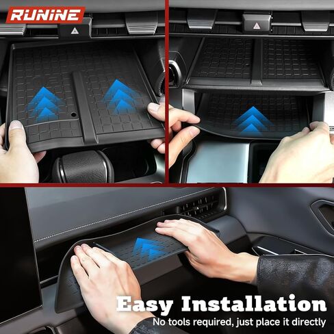 3PCS Center Console Silicone Mats for 2026 Toyota RAV4, Wireless Charging Protective Mat, Center Console Storage Mat, and Passenger Storage Mat, 2026 RAV4 Interior Accessories Anti-Slip Cover Pads in Saudi Arabia