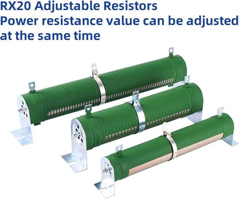 RXG20 25W 50W 100W 150W High Power wirewound Discharger Ripple Adjustable Variable Load Brake Resistor VFD Inverter(RXG20 Ripple,150W 50 R ohm) in Kuwait