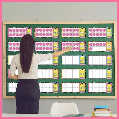 AmazingSpark 41 Pcs Composition Number of The Day Posters Days in School Countdown Poster, First Day of School Place Value Chart for Classroom Hundreds Tens Ones Counting Pocket Chart in Kuwait