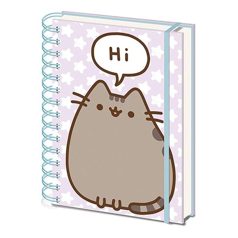 Pyramid International | Pusheen | A5 | Notebook | Purple | Hi & Bye | Lined | Present | Birthday | Christmas | Kids | Adult in Kuwait