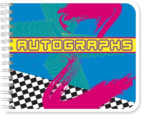 BookFactory Autograph Journal/Autograph Book - 48 Pages Wire-O with Laminate Color Cover Page Size 6'' x 5'' (Made in USA) in Kuwait