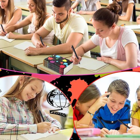 Resurhang 50 Pcs Glow in the Dark Notebooks with Pens Neon Party Favors Glow Theme Notepads for Neon Theme Event Decoration Supplies Kids Birthday Goodie Bag Fillers School Classroom in Kuwait
