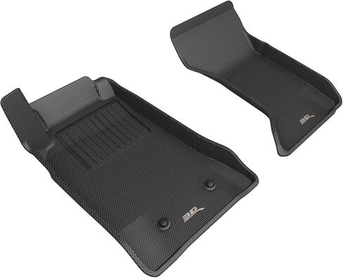 3D MAXpider Kagu Floor Mat (Black) Compatible with Mazda MX-5 2006-2015 - Front Row in Kuwait