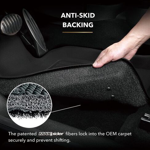 3D MAXpider Kagu Floor Mat (Black) Compatible with Mazda MX-5 2006-2015 - Front Row in Kuwait