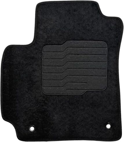 ecoMats Carpet Floor Mats Custom Fit for 2020 to 2025 Kia Soul, with Non-Slip Driver Heel Pad and Safety Locks, Front and Rear Set, Black in Kuwait
