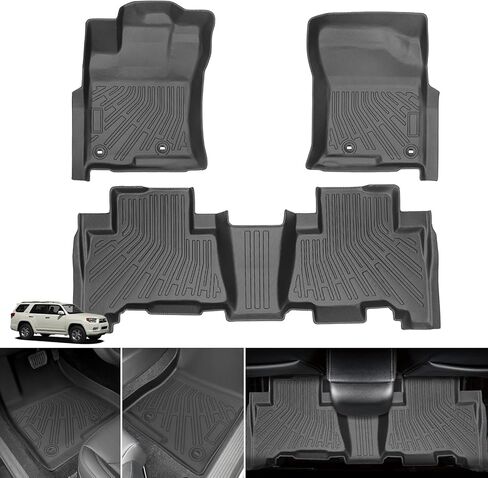 Floor Mats for Toyota 4Runner, SR5 | Limited 2010 2011 2012(ONLY 5 Seats), Custom Fit Lexus GX460 2010-2013 Floor Mats TPE Non-Slip Waterproof, Car Accessories for 5th gen 4runner Floor Mat in Kuwait