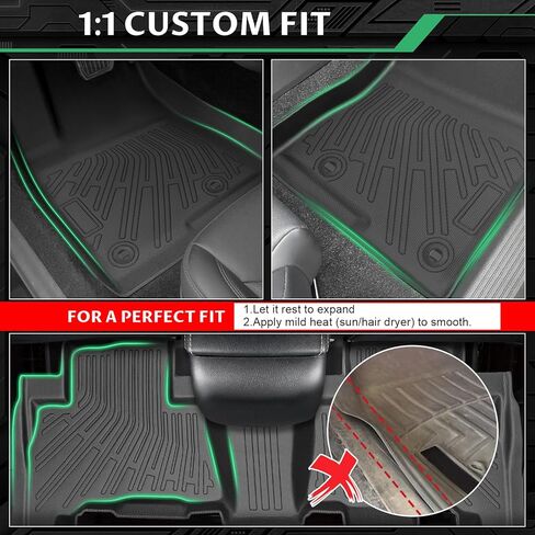 Floor Mats for Toyota 4Runner, SR5 | Limited 2010 2011 2012(ONLY 5 Seats), Custom Fit Lexus GX460 2010-2013 Floor Mats TPE Non-Slip Waterproof, Car Accessories for 5th gen 4runner Floor Mat in Kuwait