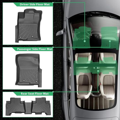 Floor Mats for Toyota 4Runner, SR5 | Limited 2010 2011 2012(ONLY 5 Seats), Custom Fit Lexus GX460 2010-2013 Floor Mats TPE Non-Slip Waterproof, Car Accessories for 5th gen 4runner Floor Mat in Kuwait