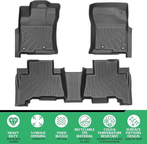 Floor Mats for Toyota 4Runner, SR5 | Limited 2010 2011 2012(ONLY 5 Seats), Custom Fit Lexus GX460 2010-2013 Floor Mats TPE Non-Slip Waterproof, Car Accessories for 5th gen 4runner Floor Mat in Kuwait