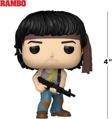 Funko Pop! Movies: Rambo First Blood II - John Rambo - Collectable Vinyl Figure - Gift Idea - Official Merchandise - Toys for Kids & Adults - Movies Fans - Model Figure for Collectors and Display in Kuwait