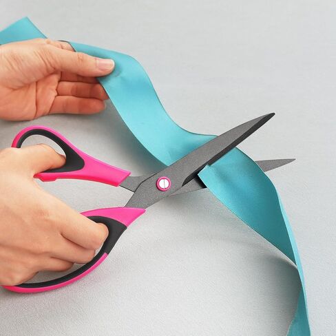 Multi-purpose Scissors, Featuring Titanium Alloy Non-Stick Teflon-Coated Stainless Steel Blades and Soft Rubber Handles, Suitable for Home Use, Household Sewing, Office and School settings in Saudi Arabia