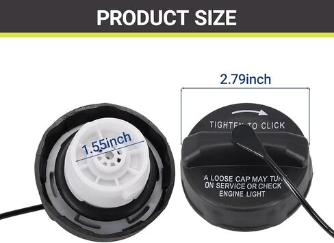 Gas Cap Fuel Cap Compatible with Ram Fiat JK TJ Cherokee Ram 1500 2500 3500 Charger Challenger Durango Journey 200 300 Aspen Sebring For Fuel Tank Sealing in Saudi Arabia