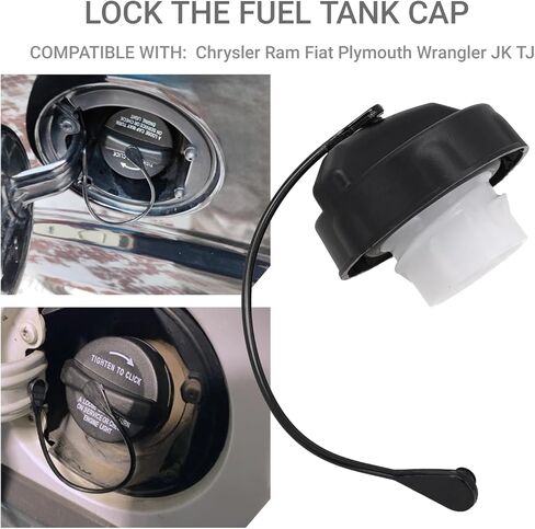 Gas Cap Fuel Cap Compatible with Ram Fiat JK TJ Cherokee Ram 1500 2500 3500 Charger Challenger Durango Journey 200 300 Aspen Sebring For Fuel Tank Sealing in Saudi Arabia