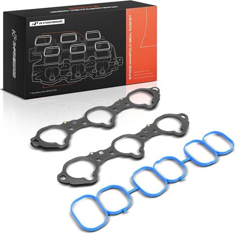 A-Premium Lower and Upper Engine Intake Manifold Gasket Set Compatible with Nissan, Infiniti Car - 2007-2024 - Altima, Maxima, Murano, Pathfinder, Quest, JX35, QX60, Only fit V6 3.5L in Kuwait