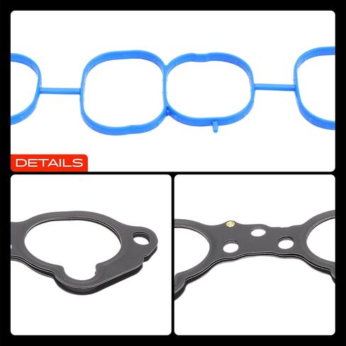 A-Premium Lower and Upper Engine Intake Manifold Gasket Set Compatible with Nissan, Infiniti Car - 2007-2024 - Altima, Maxima, Murano, Pathfinder, Quest, JX35, QX60, Only fit V6 3.5L in Kuwait