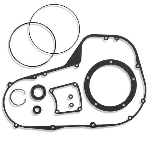 8PCS Primary Cover Gasket Kit 34906-85 Compatible with Harley-Davidson Twin Cam Touring 1999-2006, Clutch Inspection Seal Set for Road King FLHR Electra Glide FLHT Road Glide FLTR Street Glide FLHX in Saudi Arabia