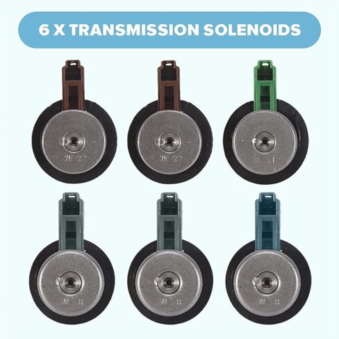 6PCS 4EAT Transmission Solenoids Kit Compatible For Subaru Forester 2.5 Outback 31939-AA191 31939AA150 31939AA190 in Kuwait