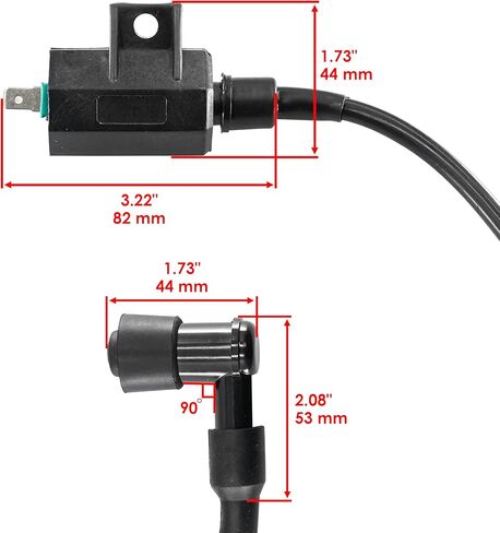 Caltric Ignition Coil Compatible with Kawasaki Prairie 300 Kvf300 Kvf-300 4X4 1999-2002 in Kuwait