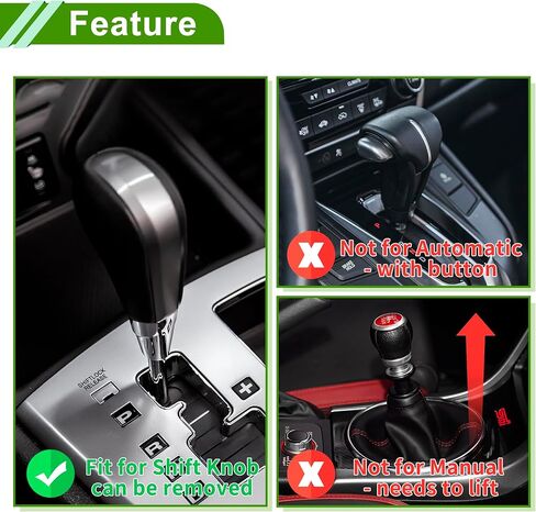 Diamond Tricolor Crystal Shift Knob Gear Shifter Knob Acrylic Stick Shifter Lever Knob for Automatic and Manual Vehicle W/ 2 Adapter Red Yellow 1 Set in Kuwait