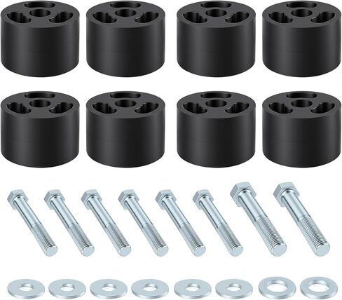 MARINOVA 1.25" Front Seat Riser Kit for 1997-2006 4WD Jeep Wrangler TJ， fits 2004-2006 4WD Jeep Wrangler TJ Unlimited, Black in Saudi Arabia