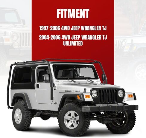 MARINOVA 1.25" Front Seat Riser Kit for 1997-2006 4WD Jeep Wrangler TJ， fits 2004-2006 4WD Jeep Wrangler TJ Unlimited, Black in Saudi Arabia