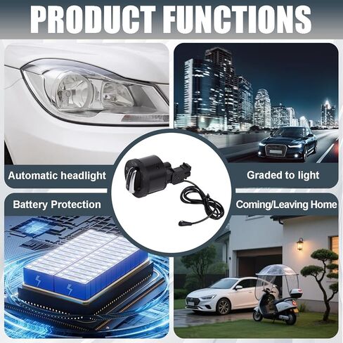 Generic Auto Headlight Sensor Chrome Switch, Replacement for 5ND 941 431 B, Fits for Golf MK5 / Golf MK6 / Tiguan/Jetta MK5, Automatic Headlight On/Off in Kuwait