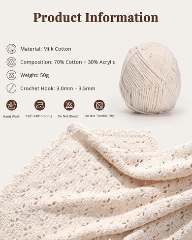 Haorino Crochet Kit for Beginners, Crochet Blanket Kit Adults with Video Instructions, Easy to Learn Knitting for Beginner in Saudi Arabia
