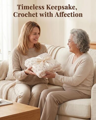 Haorino Crochet Kit for Beginners, Crochet Blanket Kit Adults with Video Instructions, Easy to Learn Knitting for Beginner in Saudi Arabia