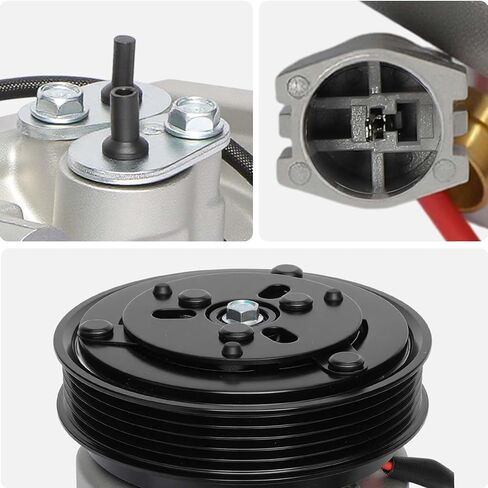AISIN AFTERMARKET ACCZ-00711 Air Conditioner AC Compressor - Compatible with Mazda 3 2010-2013 2.0L, 3 Sport 2010-2013 2.0L - with 5-Pulley Groove, with Clutch in Kuwait