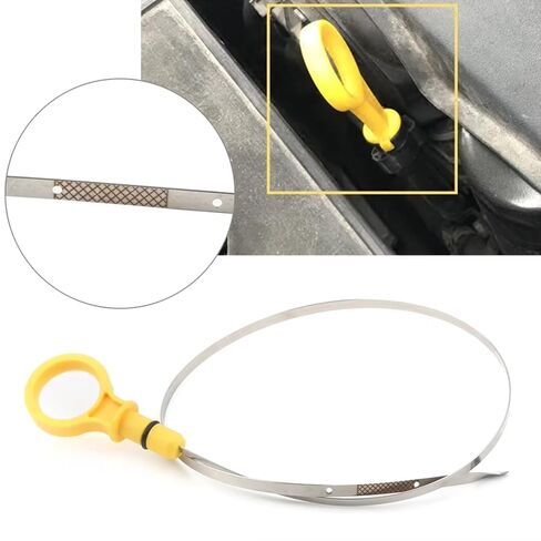 Automotive Oil Level Gauge Compatible with for Mustang 2005 2006 2007 2008 2009 2010 Car Engine Oil Dip Stick Replacement OEM: 5R3Z6750AA in Kuwait