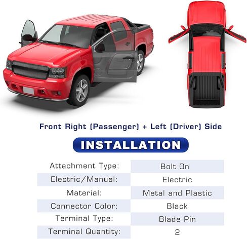 MOSTPLUS Power Window Regulator with Motor 741-644 741-645 Compatible with Chevrolet Avalanche/Silverado/Suburban Driver and Passenger Side in Kuwait