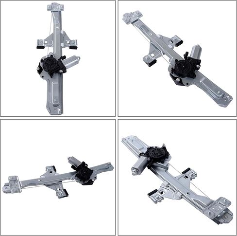 Rear Left Power Window Regulator with Motor Replacement for Chevrolet Silverado 1500 2014-2018 Replacement for GMC Sierra 1500 2014-2018 751-062 in Kuwait