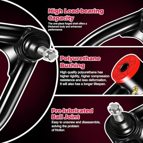 2-4" Lift Front Upper Control Arms Compatible with Toyota for Sequoia 2008-2022, for Tundra 2007-2021 in Saudi Arabia