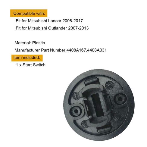 Keyless Ignition Start Switch Knob Cap Kit, Fits for Mitsubishi Lancer 2008-2017 Outlander in Saudi Arabia