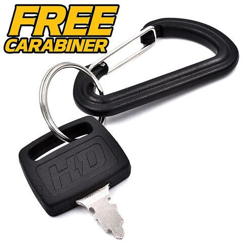 HD Switch Replaces John Deere AM103286, AM32318 Starter Ignition Key Switch - Includes 3 Keys, Mounting Hardware & Free Carabiner in Kuwait