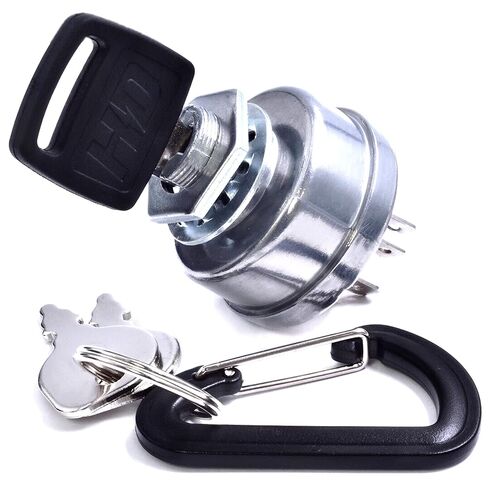 HD Switch Replaces John Deere AM103286, AM32318 Starter Ignition Key Switch - Includes 3 Keys, Mounting Hardware & Free Carabiner in Kuwait