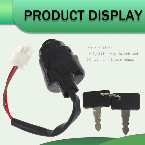 Ignition Key Switch JN8-82510-09 JN8-82510-01 Replacement for Yamaha Golf Cart Gas Electric G11 G16 G20 G21 G22 1996-2004 in Kuwait