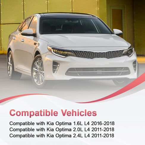 Front Door Lock Cylinder with 2 Keys Compatible with Kia Optima 1.6L L4 2016-2018, Optima 2.0L 2.4L L4 2011-2018 Left Driver Side Switch Tumbler Replacement for 81970-2TA00 819702TA00 in Saudi Arabia