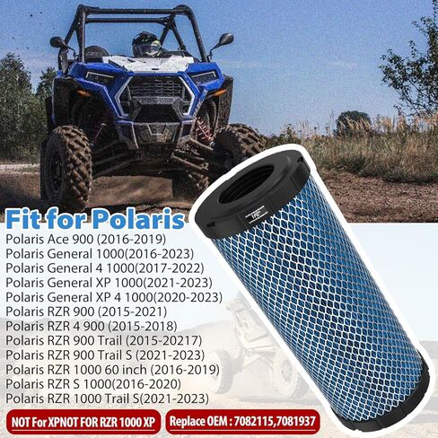 1PZ JE2-NV3 7082115 7081937 Air filters For Polaris General 1000 4 XP4, RZR 900 4 S Trail, RZR S 1000 Trail and Ace 900 (Pack of 2) in Kuwait