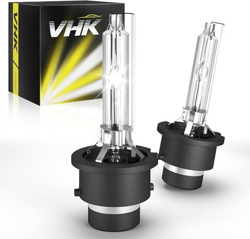 VHK for BMW 525i 530i HID Xenon Headlight Bulbs Low Beam D2S 2001 2002 2003 2004 2005, E39 E60 528i 540i 545i M5 Bi-Xenon Lights, 6000K Bright White 35W OEM D2SC1, Never Fit Halogen, 2 Pack in Kuwait