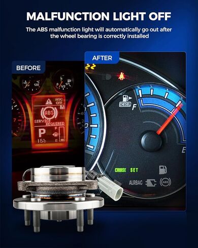 KAX 512535 Rear Wheel Bearing and Hub Assembly Compatible with 2014-2019 Nissan Rogue AWD, 2017-2022 Nissan Rogue Sport AWD, 2014-2015 Nissan Rogue Select AWD,5 Lug in Kuwait