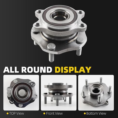 Dasbecan 513357 Front Wheel Bearing and Hub Assembly Fit for 2014-2023 Nissan Rogue, 2017-2022 Rogue Sport, 2017-2018 Nissan Qashqai, with ABS 1pcs in Kuwait
