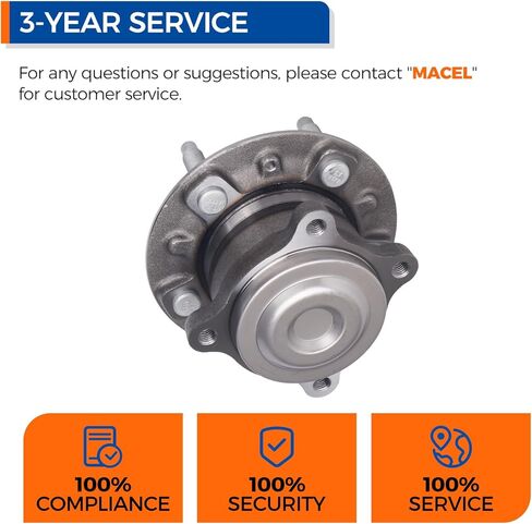PAROD Pair 512508 Rear Wheel Hub Bearing Assembly Fit for Buick Verano 2014-2017, Chevy Cruze 2014-2015, Volt 2013-2015 in Kuwait