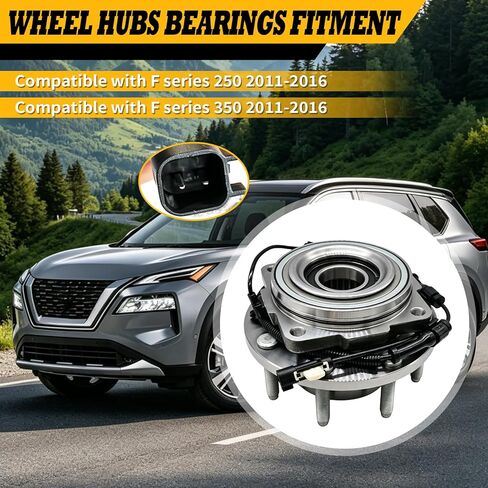 515130 2PC Front Wheel Hub and Bearing Assembly Compatible with F Series 250 F Series 350 2011-2016 in Kuwait