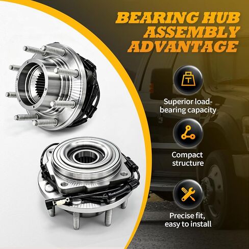 515130 2PC Front Wheel Hub and Bearing Assembly Compatible with F Series 250 F Series 350 2011-2016 in Kuwait